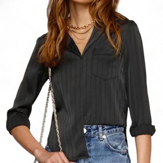Heartloom Flora Shirt In Black