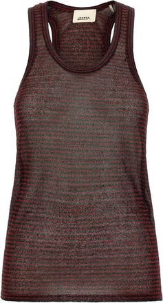 Isabel Marant Maroon Round Neck Top