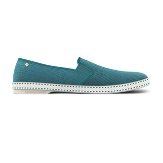 Rivieras Shoes Classic Cotton Canvas Slip-On Loafer in Aqua at Nordstrom, Size 41