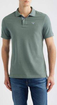 Barbour Regular Fit Tartan Piqu&eacute; Polo in Vintage Teal at Nordstrom, Size Xxx-Large