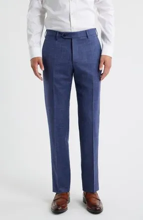 Zanella Parker Stretch Wool Trousers in Blue at Nordstrom Rack, Size 33 X R
