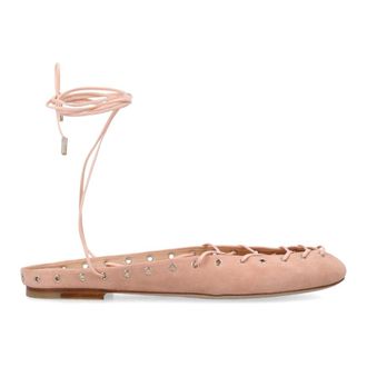 Chlo&eacute; Schoenen, Dames, Roze, 38 EU, Leer, Ghillies Ballerina