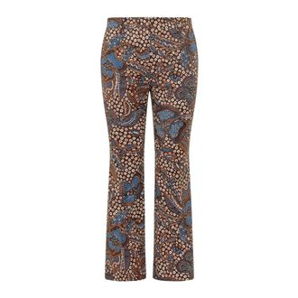 Max Mara Broek - Dames - Wijde Broeken - Veelkleurig - M - Broeken