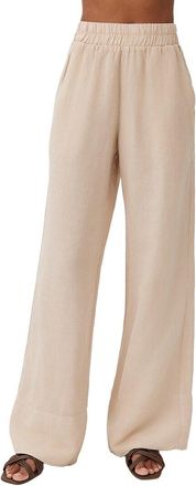 Bella Dahl Linen-Blend Wide Leg Pant