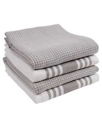 KAF Home Kaf Home Set Of 4 Madison Waffle Assorted Linens