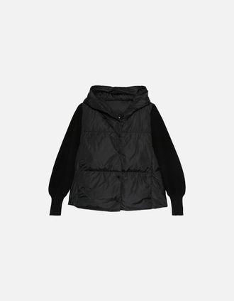 Canada Goose Womens Womens Hybridge Astonia Knit Hoody Black - Size: 10/8