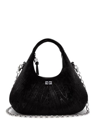 Ganni Hobo Mini Velvet Moire