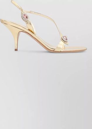 Ferragamo leather crystal-embellished sandals