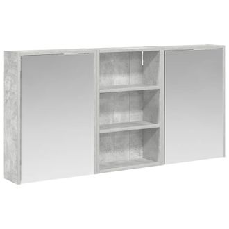 vidaXL Juego De Muebles De Ba&ntilde;o Con Estante 3 Pcs 126 X 16 X 62.5 Cm Vidaxl