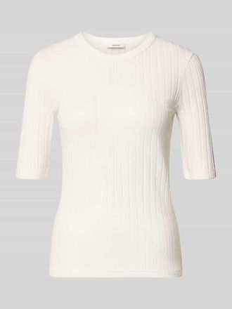 OPUS T-Shirt in Ripp-Optik Modell Savka in Offwhite, Gr&ouml;&szlig;e 36