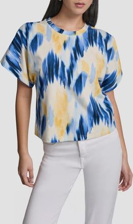 DKNY Print Tee Shirt in Sunlit Shoreline at Nordstrom, Size X-Small