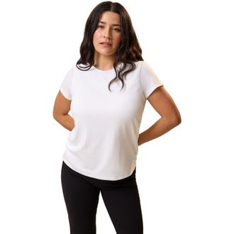 Kindred Bravely Slim Fit Modal Crewneck Nursing T-shirt in White at Nordstrom, Size X-Large Short
