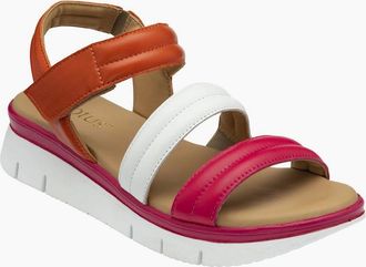 Lotus Womens Zamira Womens Sandals - Pink Multi Leather - Size: 7