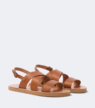 Ancient Greek Sandals Miltos leather slingback sandals