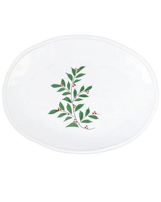 Vietri Vietri Aria Holiday Oval Platter With $12 Credit