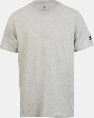 adidas Mens Blank Tee - Grey - Size: 42