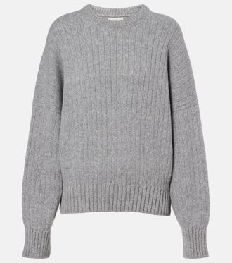 Khaite Lennox ribbed-knit cashmere sweater