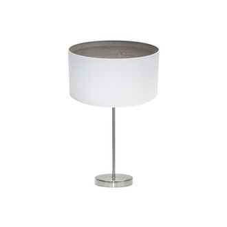 Fabrilamp Fabrilamp - Sobremesa Tatiana 1xe27 Niquel/blanco-mad.gris 63x30x30 Cm