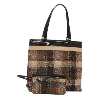 Burberry Pre-owned Wool handbags - Dames - Vintage Shopper - Beige - ONE Size - Wol - Vintage