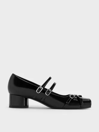 Charles & Keith Janis Double-Strap Mary Jane Pumps