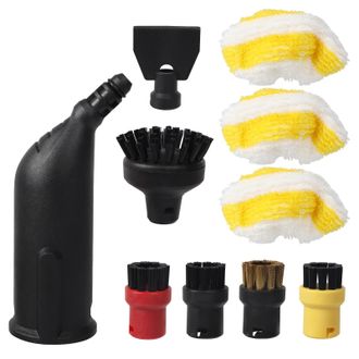 OEM Adecuado Para Las Fregonas De Vapor Karcher Sc1, Sc2, Sc4 Y Sc5: Funda Abrasiva Para La Fregona, Pa&ntilde;o De Nailon Y Cepillo De Cobre - Kit De Accesorios
