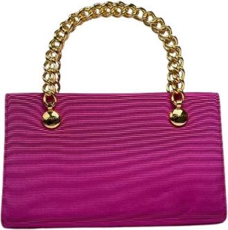 Givenchy Pre-owned Handbags, female, Purple, Size: ONE SIZE Pre-owned Leather Handbag