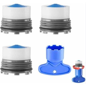 OEM Filtros Aireadores De Grifo M18 (m18.2) De 4 Piezas, Aireadores De Grifo De Fregadero Que Ahorran Agua, Aireadores De Rosca Macho De 3 Piezas Con 1 Ll