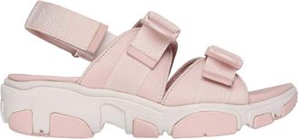 Skechers Dames/Dames Platte Hak Sandalen (Blush)