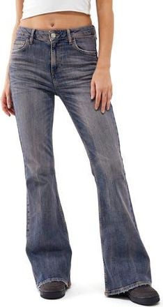 BDG Flare Leg Jeans in Pink Tint at Nordstrom Rack, Size 26 X 32