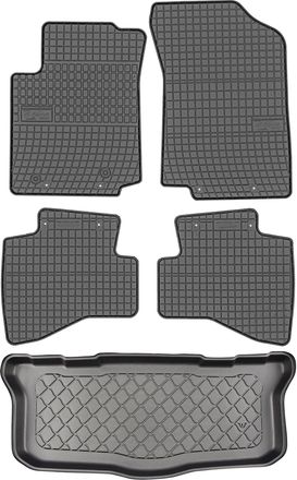 OEM Juego De Alfombrillas De Goma Para Coche Y Alfombrilla Para Maletero Para Toyota Aygo Ii Hatchback (de Julio De 2014 A 2021)