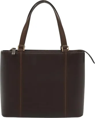 Burberry Brown Leather Tote Bag (Pre-Owned)