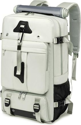 Generic Double Shoulder Mens Backpack Large Capacity Crossbody Handbag Outdoor Hiking Woman(green 80 liters (back + lift + shoulder + shoulder). Trolley funct