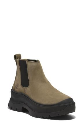 Timberland Roxie Lane Chelsea Boot in Olive Nubuck at Nordstrom, Size 7.5