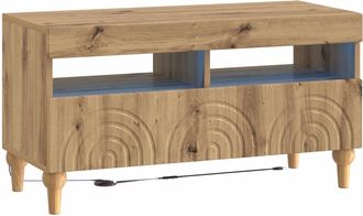 vidaXL Mueble De Tv Led Roble Artisan Madera De Ingenier&iacute;a Vidaxl