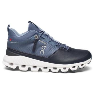 On Cloud Hi Textile Synthetic Womens Lace Up Trainers - Dust Navy - Size:UK 5.5