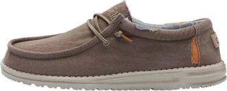 Hey Dude Mens Wally Slip On Shoe In Walnut