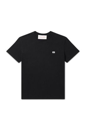 Valentino Garavani Logo-Appliquéd Cotton-Jersey T-Shirt