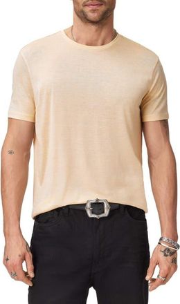 John Varvatos Amato Silk & Organic Cotton Crewneck T-Shirt in Faded Twine at Nordstrom, Size Xx-Large