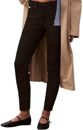 Calvin Klein Womens Mid Rise Skinny Classic Black Jeans, Black (Ck Classic Black), 30W/32L