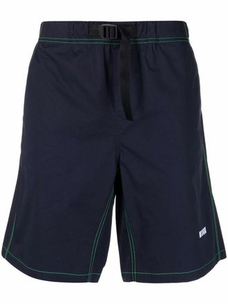 【送料&関税込】MSGM Logo Print Shorts Msgm logo-print shorts - men - Polyamide/Polyamide - 52
