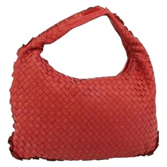 Bottega Veneta Pre-owned Shoulder Bags, female, Red, Size: ONE SIZE Pre-owned Intrecciato Shoulder Bag