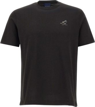 Paul & Shark Cotton Jersey T-Shirt - male - Paul & Shark - T-Shirts - Black - 2XL - Tops
