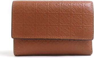 Loewe Brown Leather Wallet (Tri-Fold) (Pre-Owned)