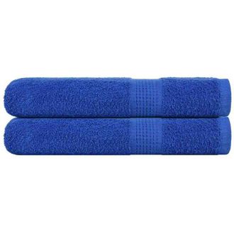 vidaXL Toallas 2 Uds 100% Algod&oacute;n Azul 100x200 Cm 600 Gsm Vidaxl