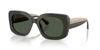 Chanel CH5563B Squared-Frame Sunglasses - Dark Green