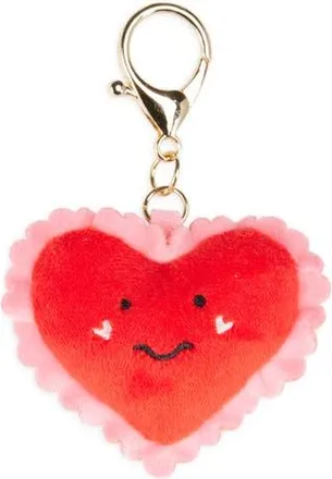Leith Stuffed Heart Bag Charm in Red Multi- Gold at Nordstrom Rack