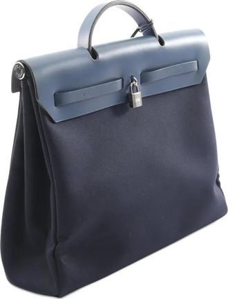 Hermès Borsa a tracolla Toile Vache Hunter Herbag Zip 39 2002 - Blu
