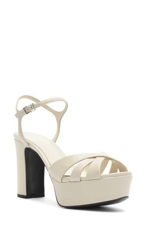 Schutz Keefa Platform Sandal in Sugar White at Nordstrom, Size 10.5