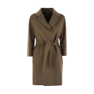 Max Mara Dames, Mantels, Bruin, Maat: XS Wol