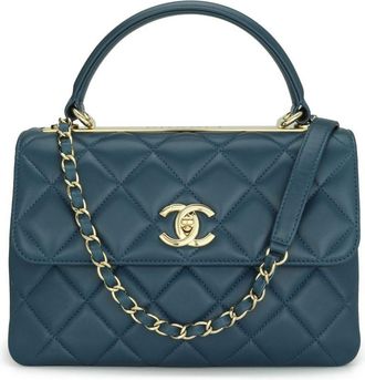 Chanel Blue Lambskin Trendy Bag